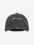 casual orca canvas cap, grey black with with logo