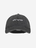casual orca canvas cap, grey black with with logo