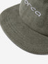 Orca Corduroy Cap with logo brim close up