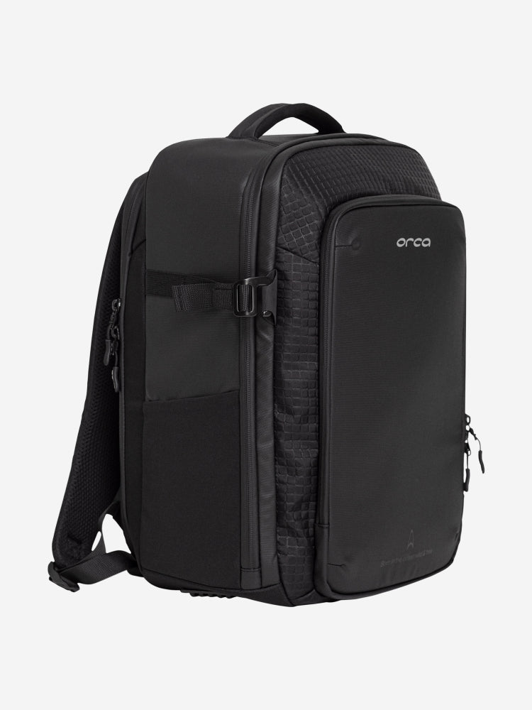 Orca explorer backpack with zips and pockets, includes dry bag, perfect size for carry on luggage