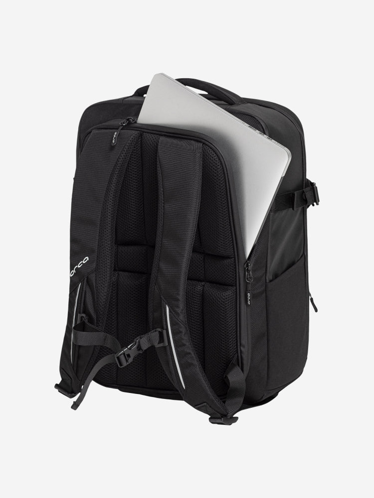 Orca explorer backpack with zips and pockets, includes dry bag, perfect size for carry on luggage