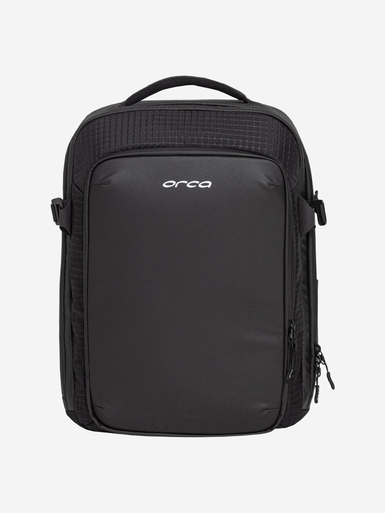 Orca explorer backpack with zips and pockets, includes dry bag, perfect size for carry on luggage