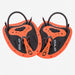 Orca FlexiFit swimming Paddles black and hi-vis orange