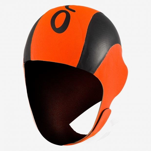 swim cap for sea swimming, neoprene, hi vis