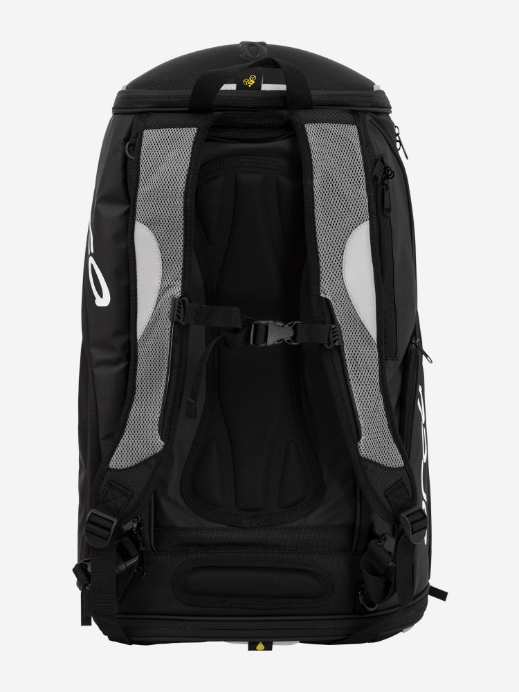 orca transition backpack, back view showing ventilation and comfort, ideal triathlon bag