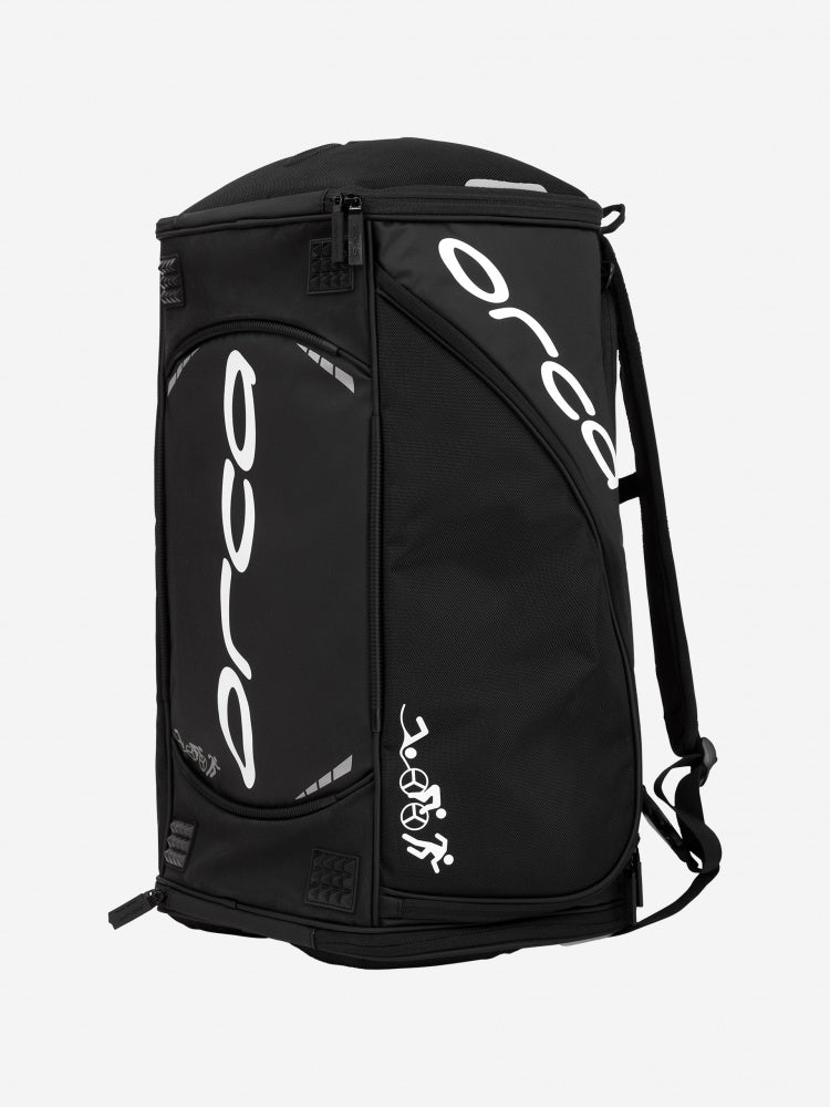 side view of orca transition bag for triathlons