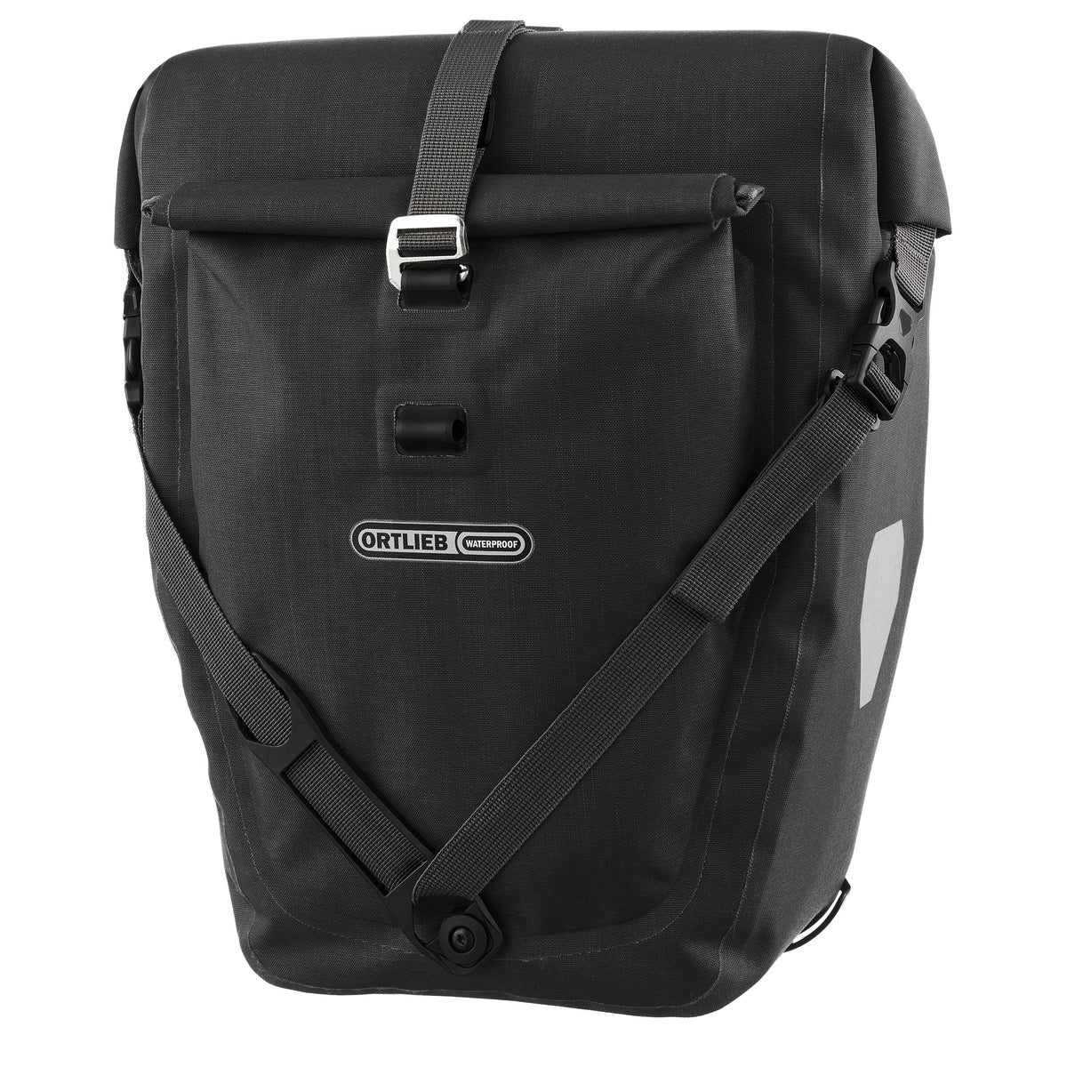 ortlieb panniers, backroller plus 23 litre, front with logo, waterproof pannier