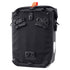 Ortlieb black backpack with multiple straps and buckles on a white background