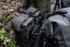 Ortlieb gravel bike bags attached to a bicycle with a natural background