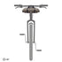 Bicycle with an ortlieb handlebar front bag on a white background