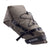 Brown Ortlieb bike saddle bag with black straps on a white background