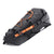 Black and orange ortlieb bike saddlebag on a white background