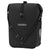 front view of black ortlieb sport roller bag reflective waterproof for cycling 