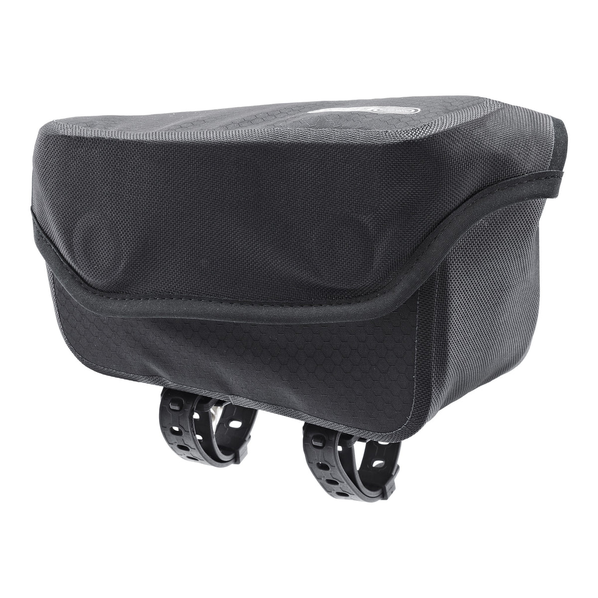 ortlieb fuel pack, top tube bag, side view, black colour