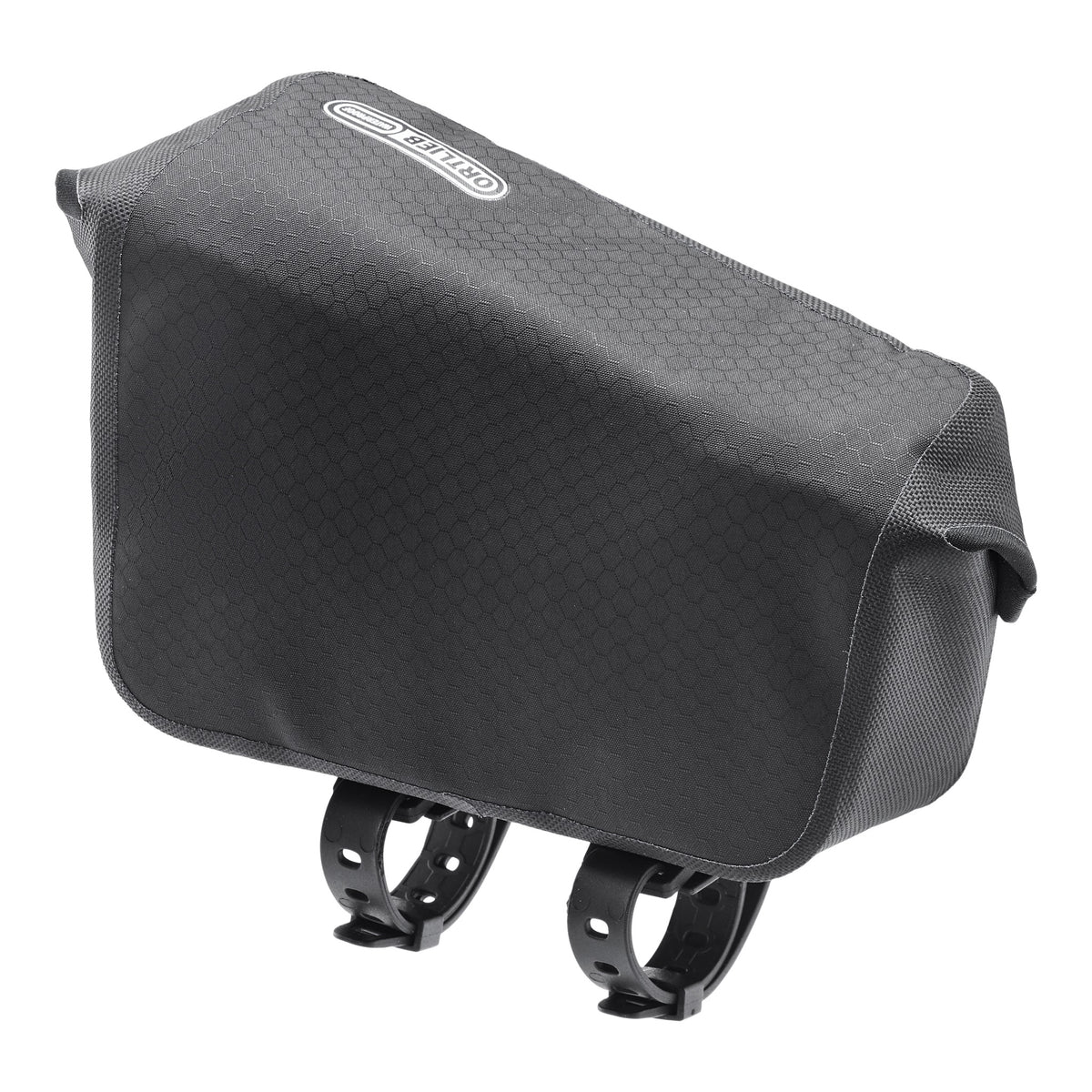 ortlieb fuel pack, top tube bag, top view, black colour