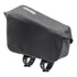 ortlieb fuel pack, top tube bag, top view, black colour