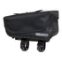 front view of ortlieb black toptube waterproof bag 1.5l for cycling