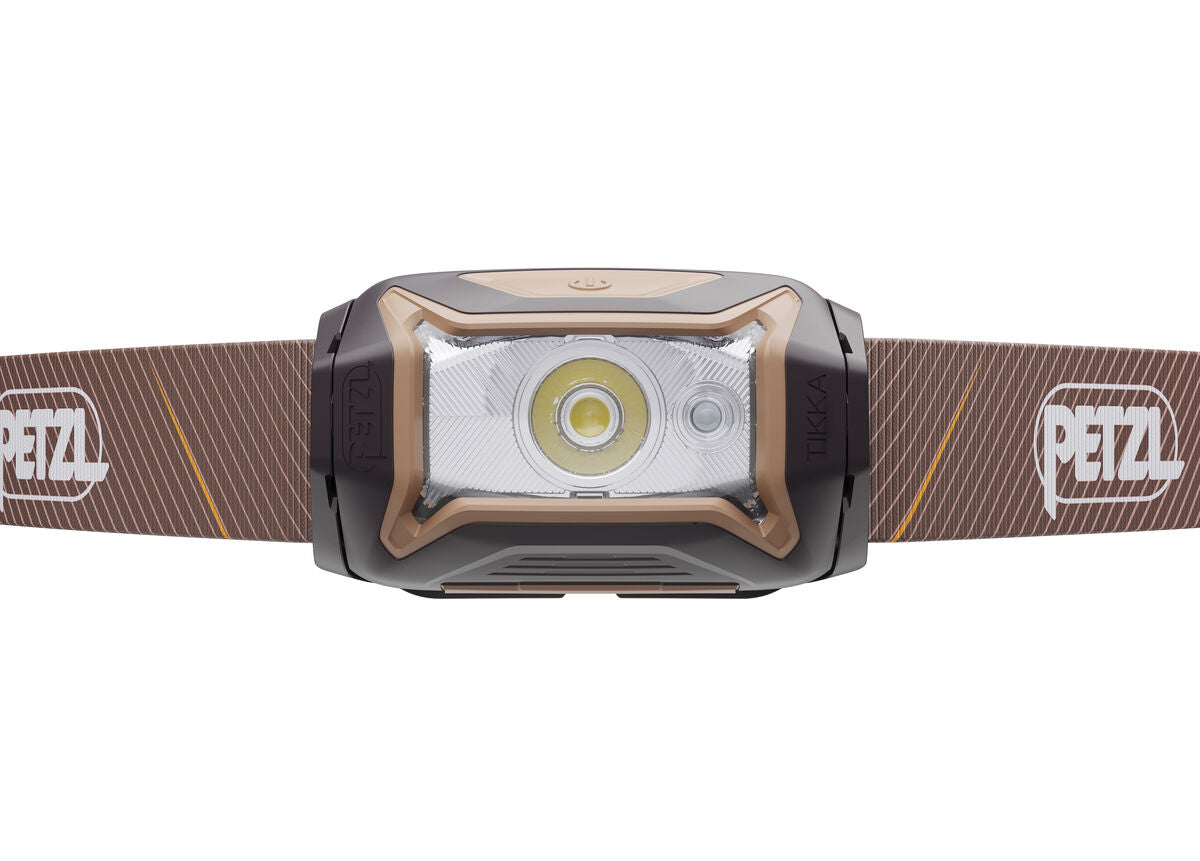 Petzl headlamp on a white background