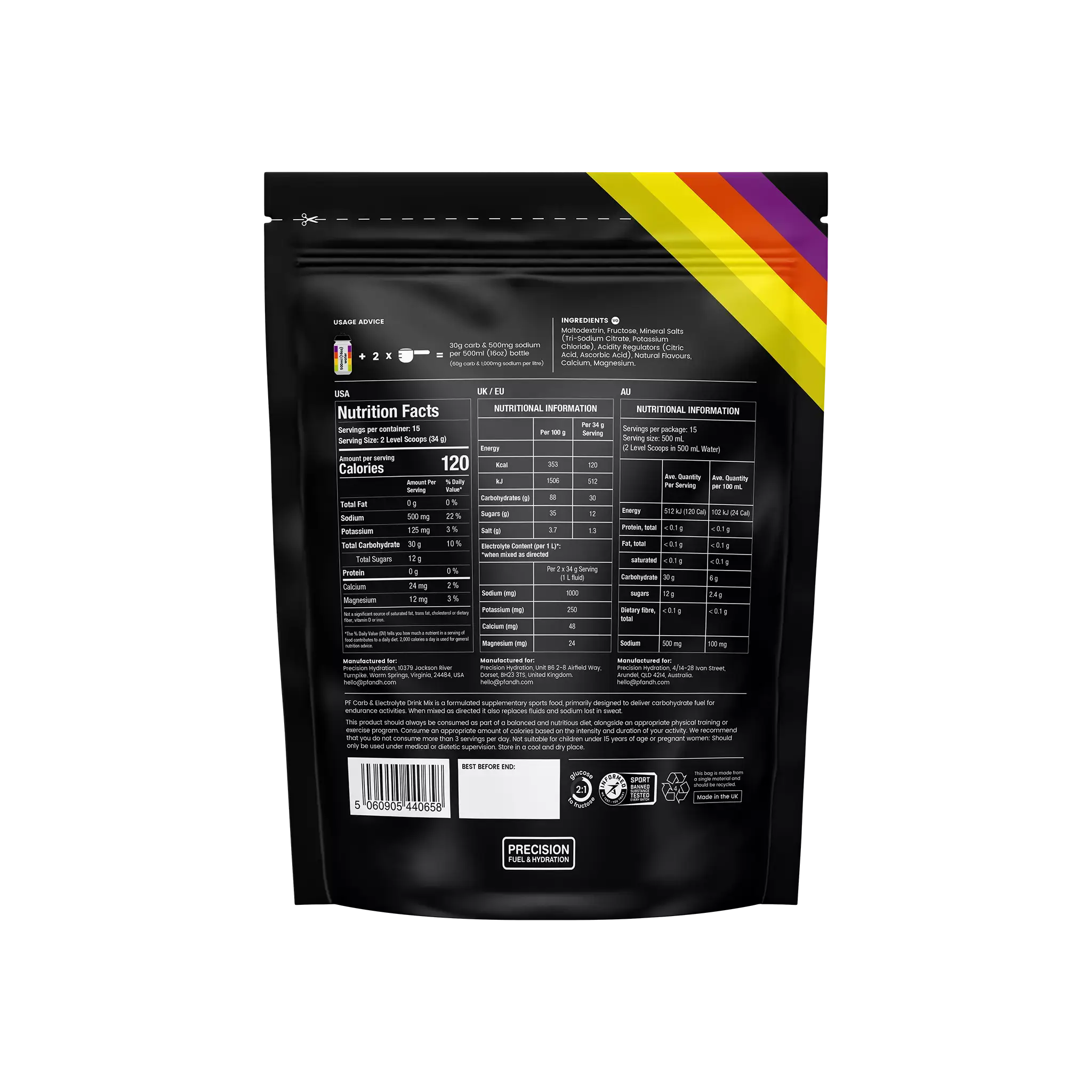 Precision Fuel Carb & Electrolyte Drink Mix