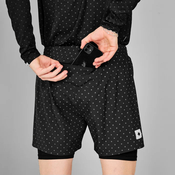 SAYSKY Men's Reflective Polka Pace 2in1 5
