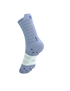 compressport pro racing ultralight run high quarter sock in light lavender and white colour. rear side view.