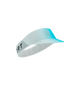 picture of compressport pro racing visor in the star white and blue green side on view