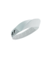picture of compressport pro racing visor in the white colour side on view