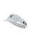 picture of compressport pro racing visor in the white colour side on view