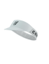 picture of compressport pro racing visor in the white colour side on view