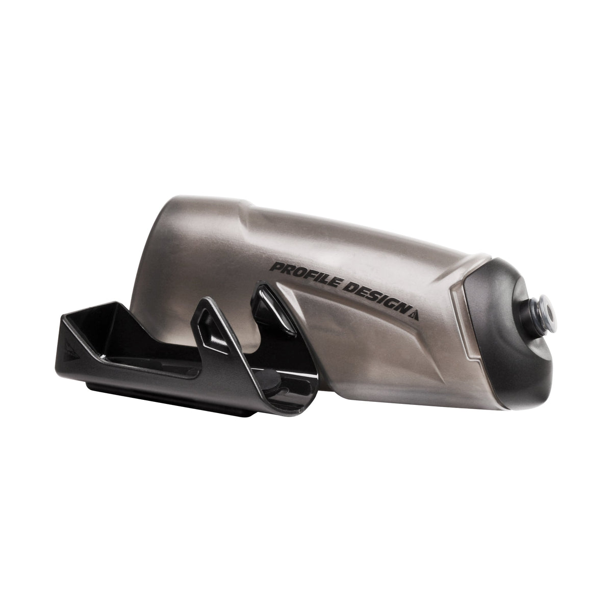 picture of profile design rz3 grey bottle and cage on a white background