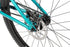 radio asura complete bike with 26" wheel for dirt jumping, pump tracks, blue colour, close up of chain and disc brake