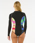 Rip Curl G-bomb short wetsuit for women, multicolour and black, back