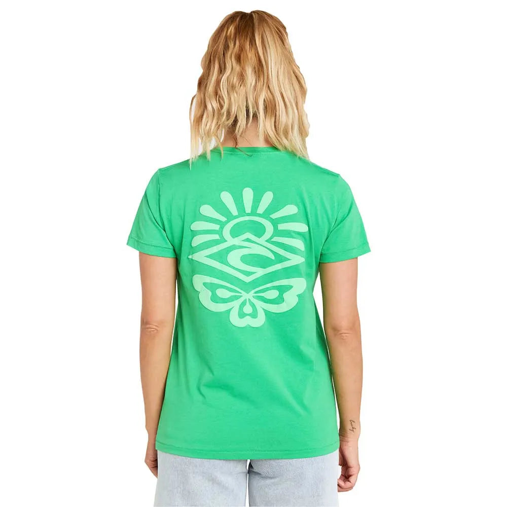 rip curl re-entry green tee