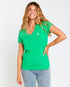 Rip Curl Re-entry V-neck t-shirt for women green colour