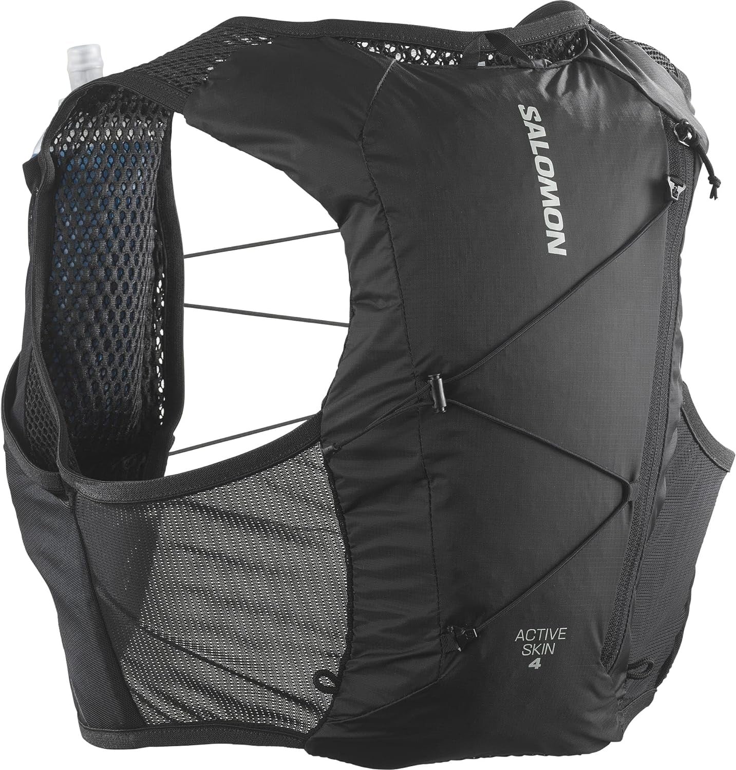 Salomon Active Skin 4 hydration pack for running and trail running, black colour