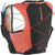 salomon active skin 4, lightweight breathable hydration running vest, dark grey running vest with orange and cream details back view