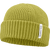 salomon docker beanie, wool blend hat for warmth and comfort, olive green colour,  salomon beanie on a white background