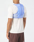 salomon hydra access 4 one flask, lightweight hydration vest for trail running or walking, rear view in a blue colour