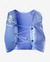 salomon hydra access 4 one flask, lightweight hydration vest for trail running or walking, front view in a blue colour