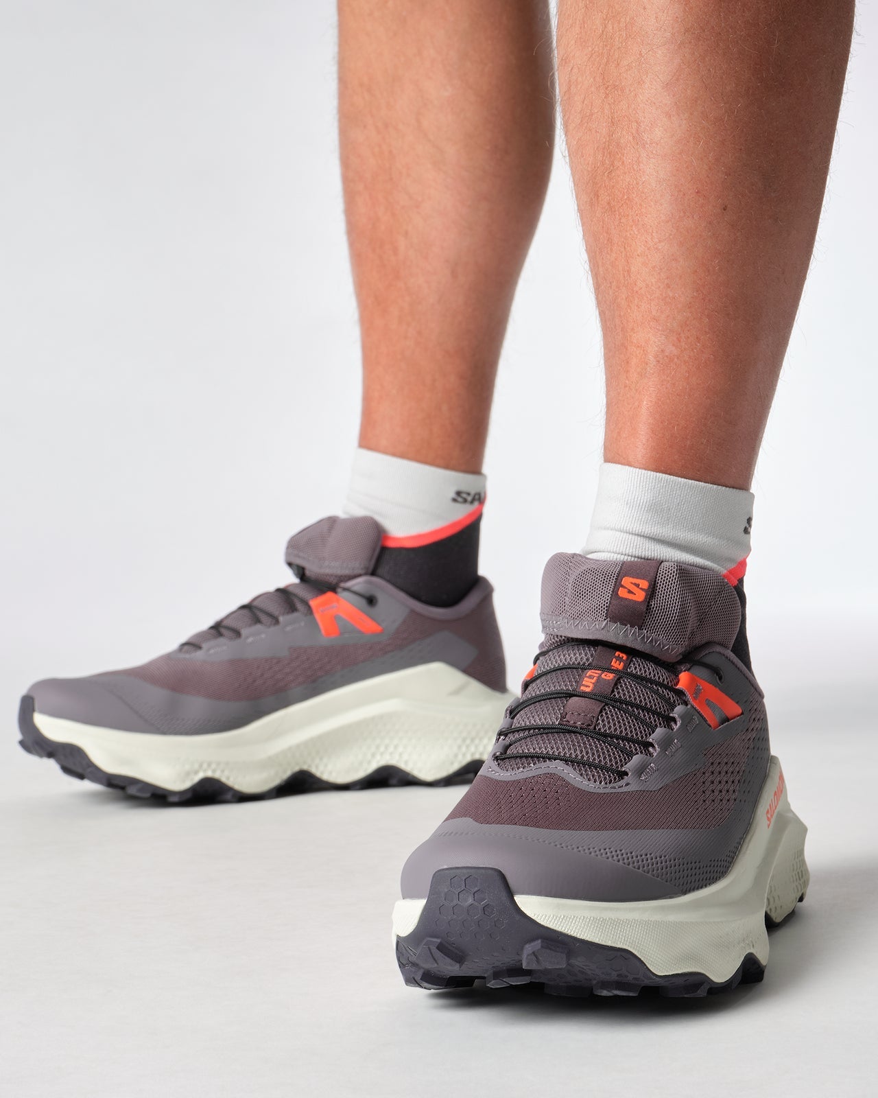 Gray salomon mens ultra glide 3 trail running shoe