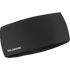 salomon run tech headband for all gender, warm and water repellent head accessory for running, black colour with reflective salomon logo, close up of salomon headband on a white background