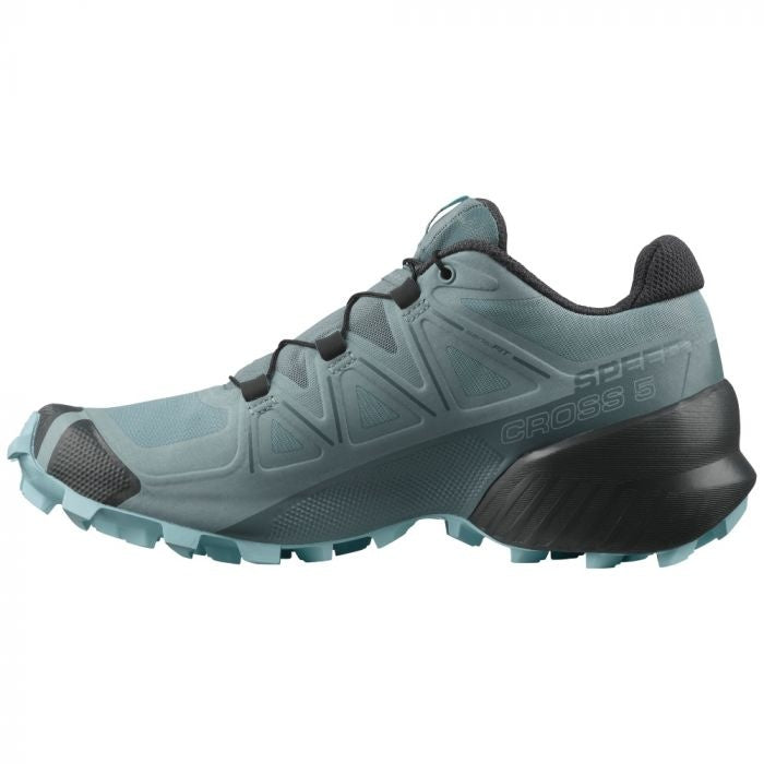 salomon womens speedcross 5 trail shoe, slate trooper