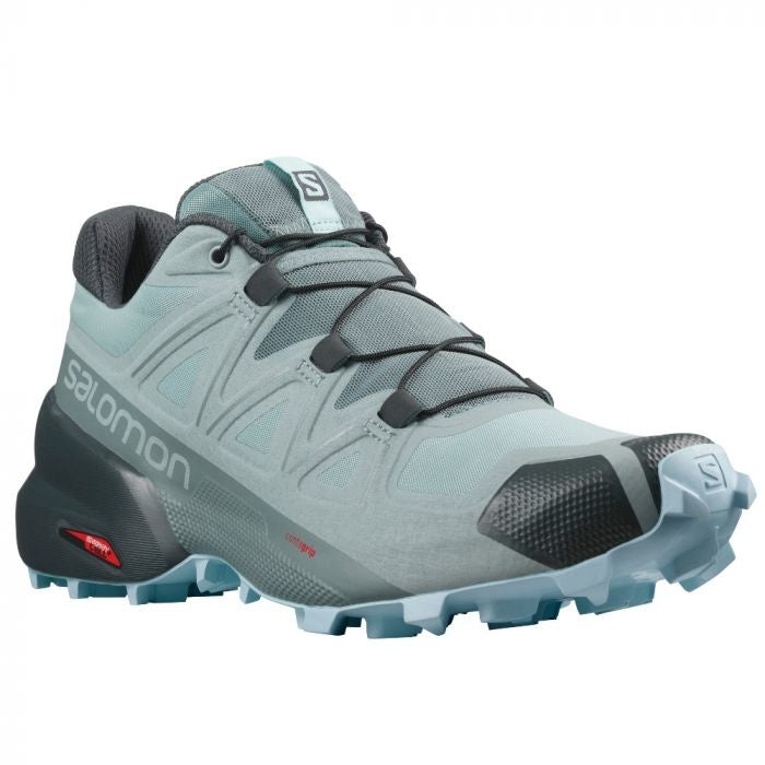 salomon womens speedcross 5 trail shoe, slate trooper