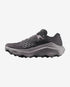 Side view of the men's Salomon Ultra Glide 4 trail running shoe in black, dark gull grey colour