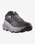 Front view of the men's Salomon Ultra Glide 4 trail running shoe in black, dark gull grey colour