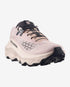 Front view of the Women's Salomon Ultra Glide 4 trail running shoe in shadow grey tapioca colour