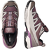 pair of salomon x ultra 360 edge gtx for women, waterproof hiking shoe with good grip, purple and grey colour,