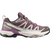 salomon x ultra 360 edge gtx for women, waterproof hiking shoe with good grip, purple and grey colour, side profile of shoe