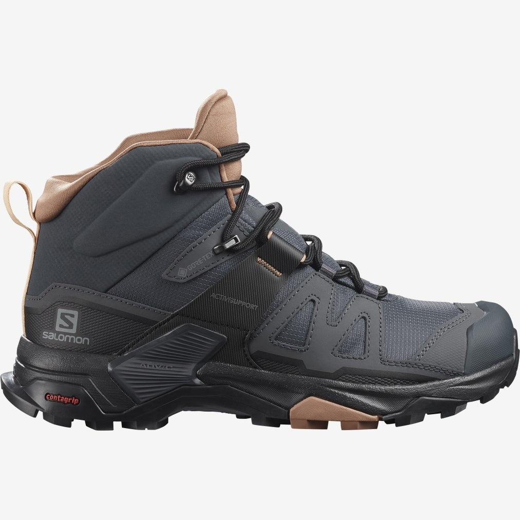 Salomon X Ultra 4 Mid GTX Womens black hiking boots