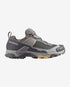 salomon x ultra 5 for women hiking shoe with fast lace closing, dark grey with light grey and beige accents 